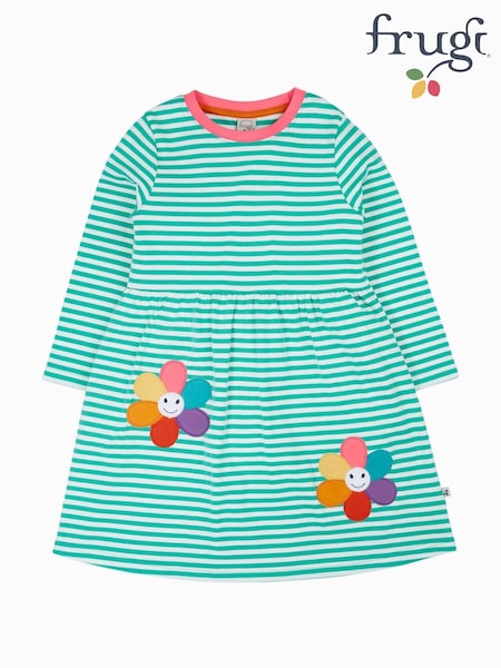 Frugi Green Tammy Dress (H81333) | €40 - €42