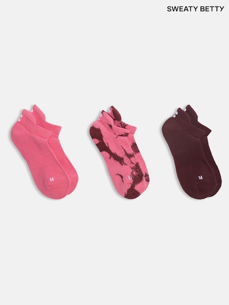 Sweaty Betty Red Workout Trainers Socks 3 Pack (H81354) | €27