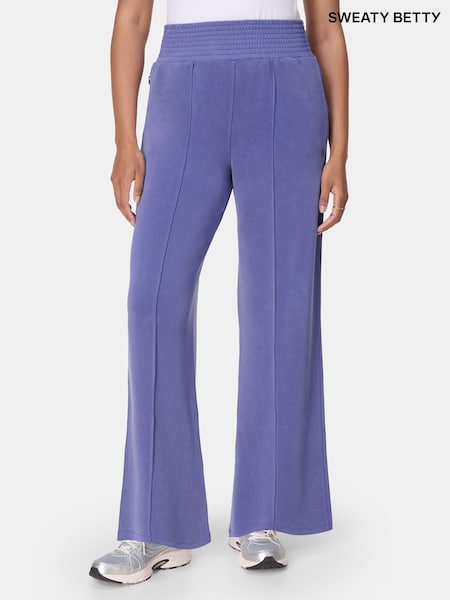 Sweaty Betty Blue Sand Wash Cloud Weight Track Trousers (H81445) | €126