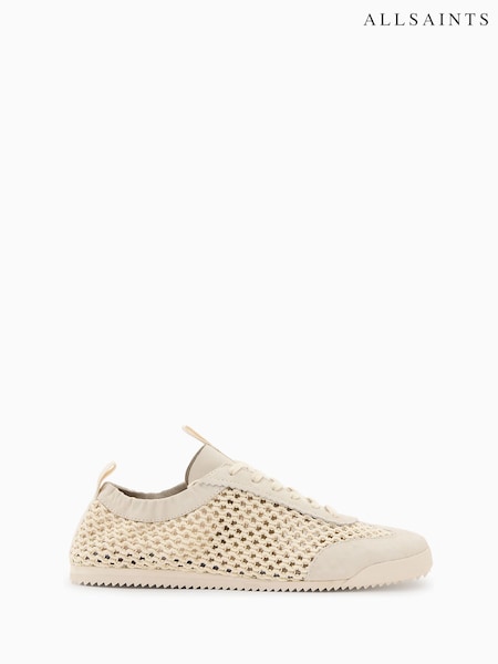 AllSaints White Kenny Runner Shoes (H81557) | R$ 1.375