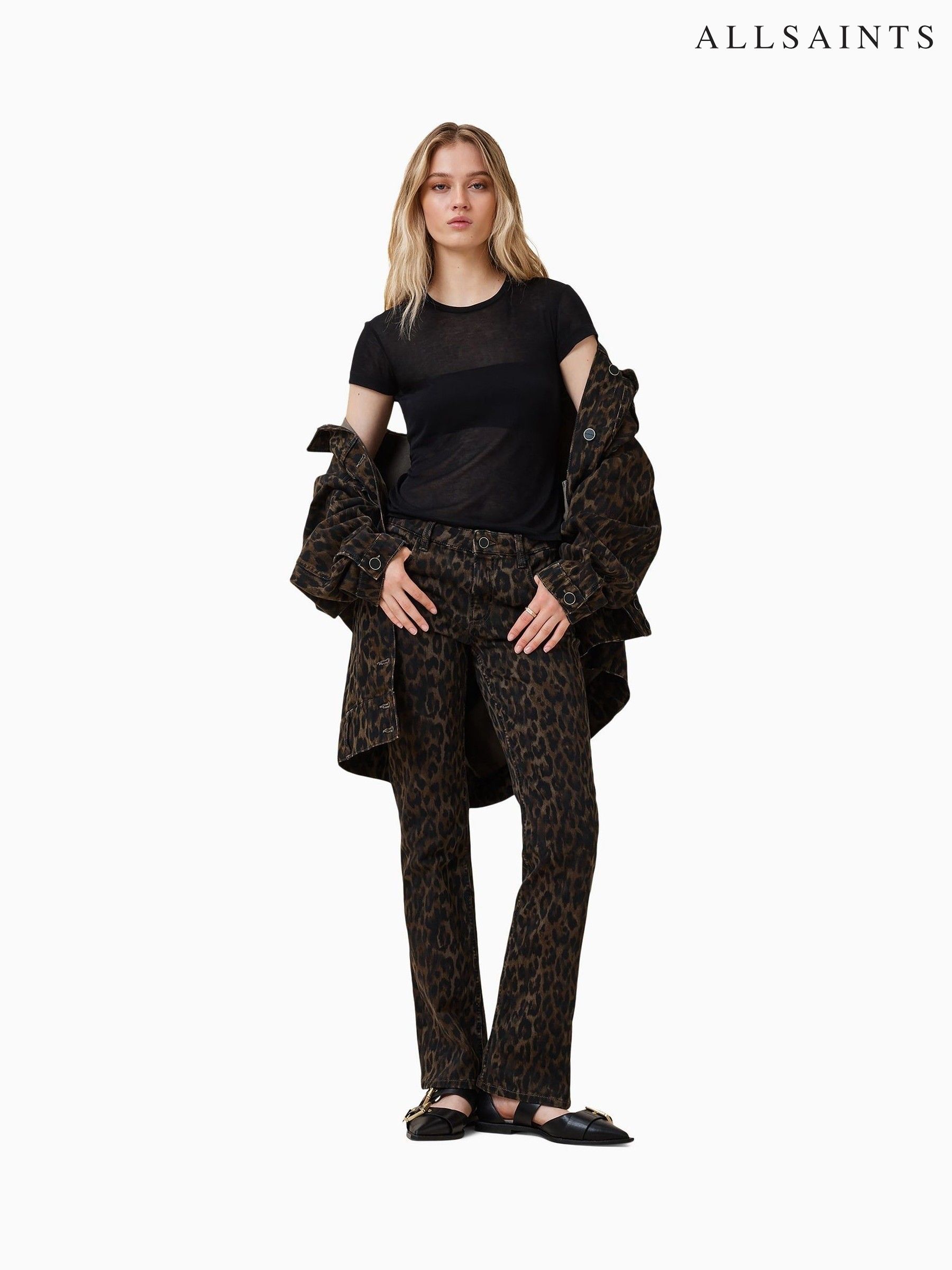 Buy Women's Jeans Clearance Bootcut Leopard Online | Next USA
