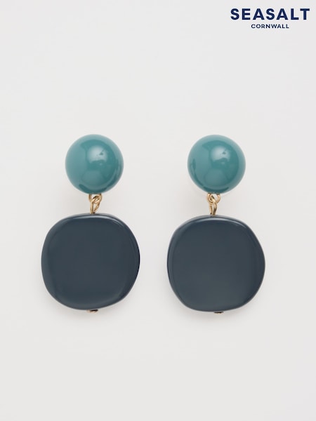 Seasalt Cornwall Blue Torch Lily Drop Earrings (H81579) | €36