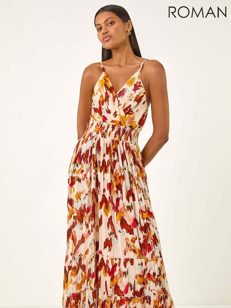 Roman Abstract Tassel Trim Maxi Dress (H81698) | 68 €