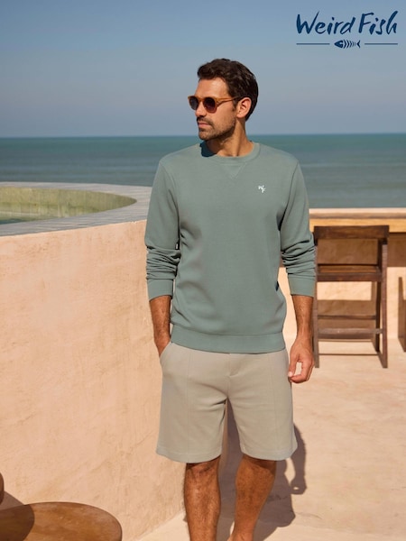 Weird Fish Cream Pasco Premium Pique Jersey Shorts (H81752) | €48