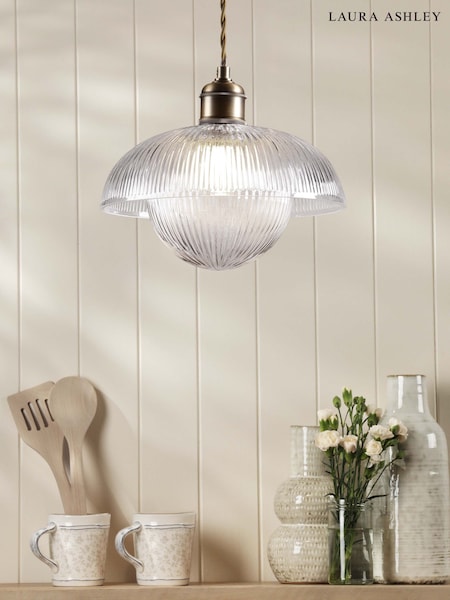 Laura Ashley Brass Billham 1 Light Pendant (H81826) | €135