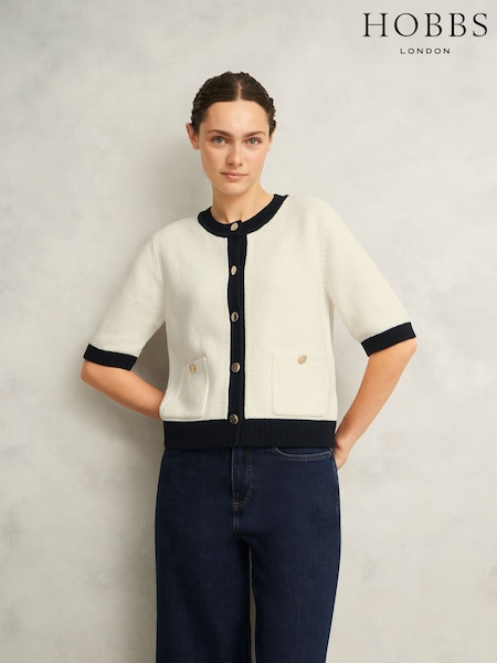 Hobbs White Emily Cardigan (H81914) | €126
