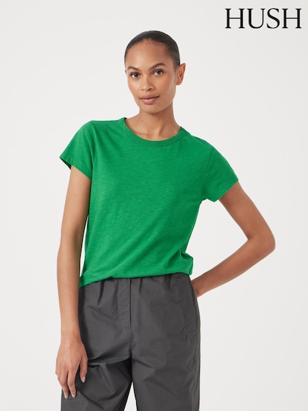 Hush Green Slim Fit Crew T-Shirt (H81984) | 134 QAR