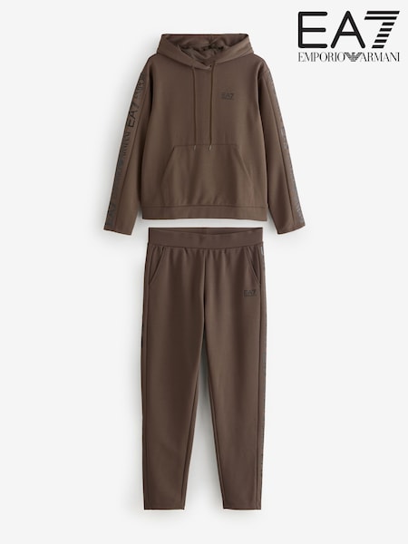 EA7 Logo Regular-Fit Brown Sweat top & Joggers (H82004) | R$ 1.480