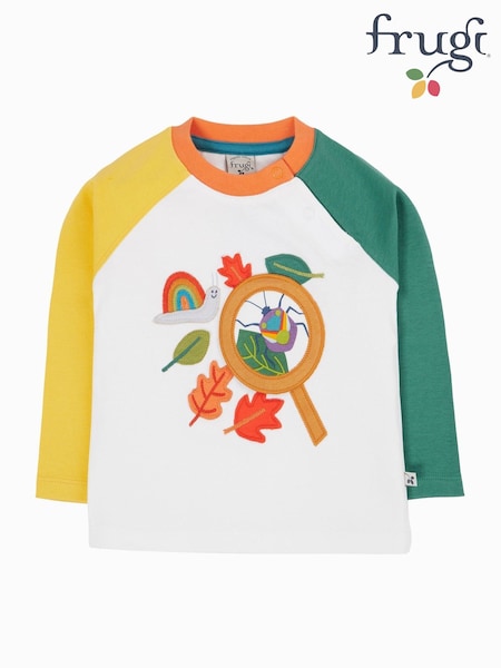 Frugi Blue Alfie Interactive  T shirt (H82134) | 109 QAR - 119 QAR