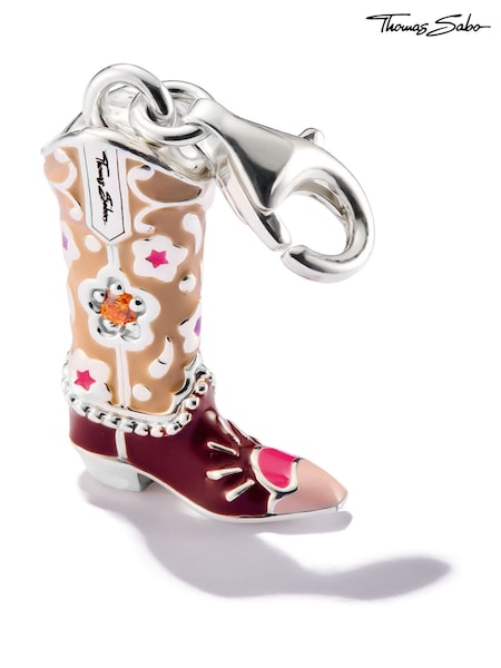 Thomas Sabo Silver Tone Cowboy Boot Charm (H82248) | €77
