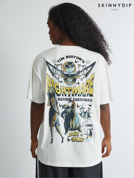 Skinnydip Disney The Nightmare Before Christmas Poster T-Shirt (H82254) | R$ 235