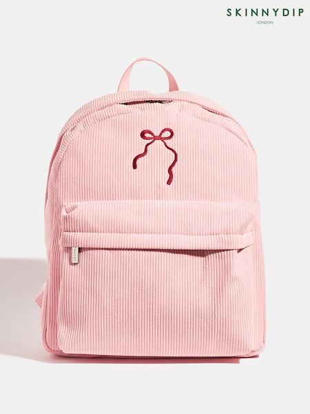 Skinnydip Pink Bow Embroidered Backpack (H82266) | €44