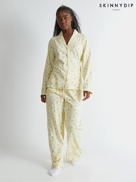 Skinnydip Yellow Ditsy Fruit Pyjama Set (H82319) | € 45