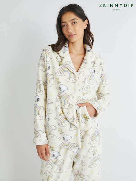 Skinnydip Peanuts x Skinnydip Snoopy Rainbow Fleece Pyjamas Set (H82321) | 57 €