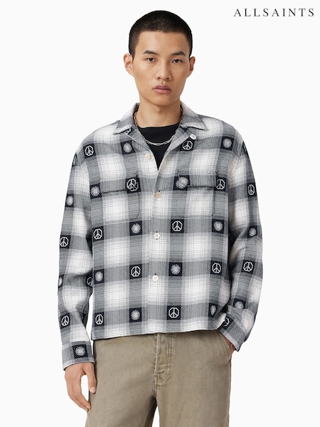 AllSaints Castor Long Sleeve Shirt (H82543) | R$ 1.275