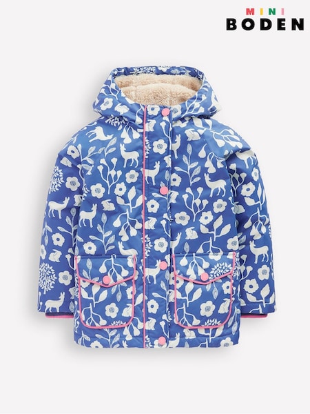 Boden Blue Sherpa Lined Anorak (H82617) | €76 - €85