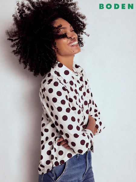 Boden Sienna Cotton Shirt (H82618) | 447 LEI