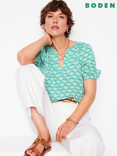 Boden Brooke Linen Top (H82661) | R$ 740