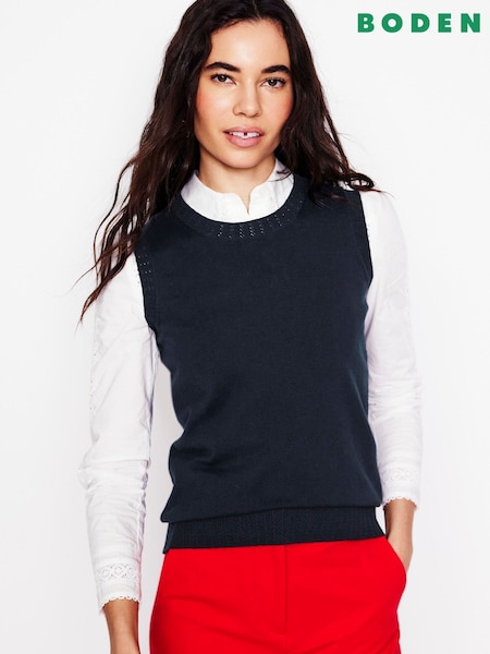 Boden Emilia Cotton Crew Neck Tank Top (H82671) | R$ 515