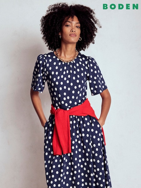 Boden Louisa Jersey Midi Dress (H82712) | R$ 750