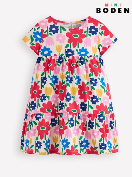 Boden Pink Ariel Twirly Jersey Dress (H82729) | €26 - €29