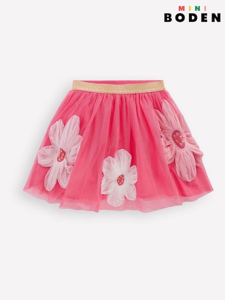 Boden Pink Appliqué Tulle Skirt (H82735) | €53 - €60