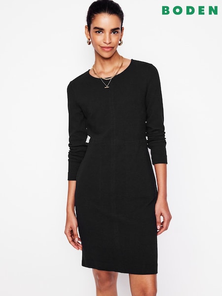 Boden Black Cornelia Ottoman Dress (H82778) | €89