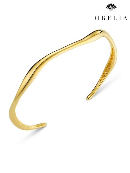 Orelia London Gold Tone Fine Wave Bangle (H82845) | €32