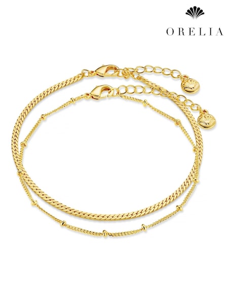 Orelia London Gold Tone Satellite And Flat Curb Chain (H82847) | €25