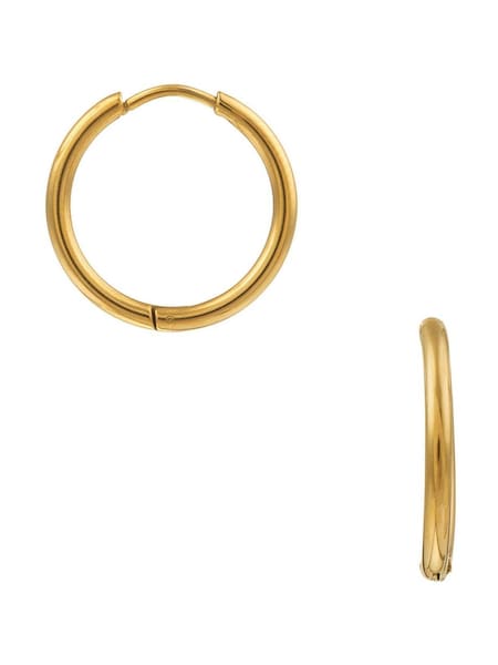 Orelia Luxe Gold Tone Luxe Mid Size Hoop (H82950) | €63