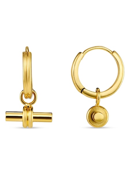 Orelia Luxe Linear T-Bar Drop Hoop (H82956) | €69