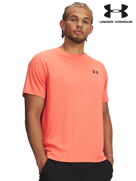 Rojo/Negro - Under Armour Tech Short Sleeve Crew T-shirt (H83029) | PEN 253