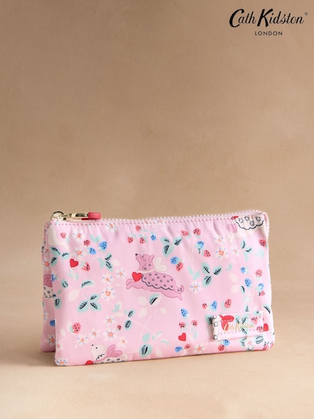 Cath Kidston Pink/ Purple Floral Print Travel Pouch (H83040) | $75