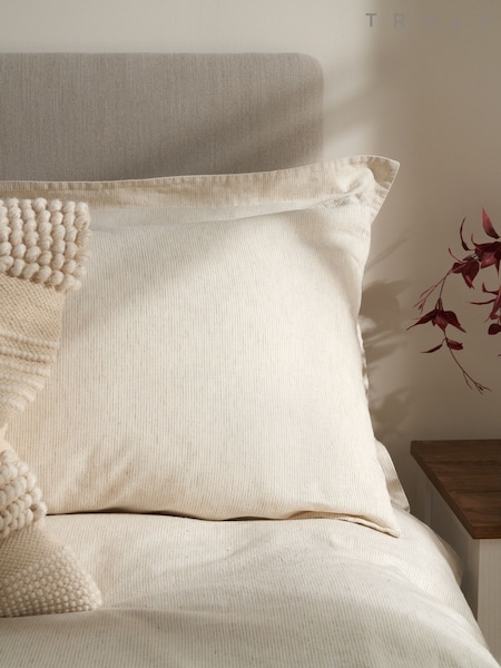 Truly Mushroom Stripe Linen Cotton Housewife Pillowcases (H83043) | €54