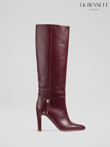 LK Bennett Oloid Plain Leather Knee Boots (H83058) | € 723