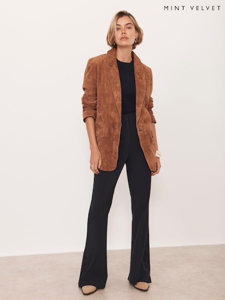 Mint Velvet Blue Tailored Bootcut Trousers (H83120) | €172