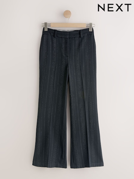 Black Striped Flared Trousers (H83151) | 184 QAR