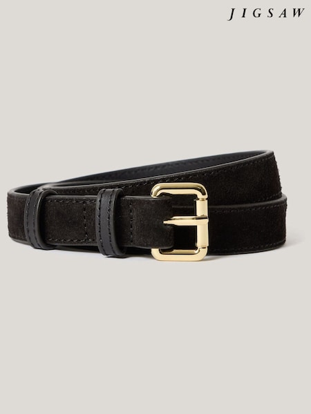 Jigsaw Brown Suede Skinny Belt (H83173) | €77