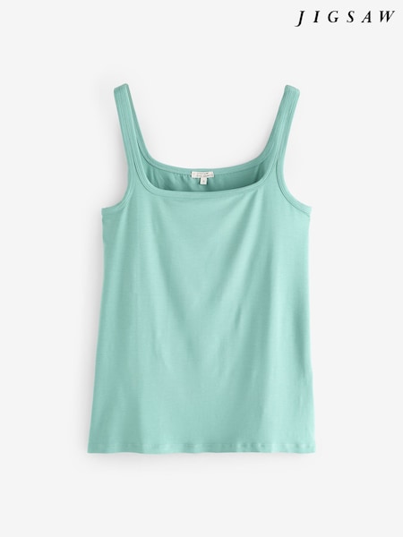 Jigsaw Green Square Neck Layering Tank Top (H83174) | €50