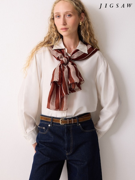 Jigsaw Brown Suede Skinny Belt (H83182) | €77