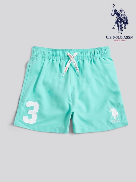 U.S. Polo Assn. Blue Boys Player 3 Swim Shorts (H83185) | R$ 195 - R$ 235