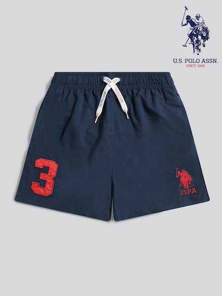 U.S. Polo Assn. Light Blue Boys Player 3 Swim Shorts (H83193) | R$ 195 - R$ 235