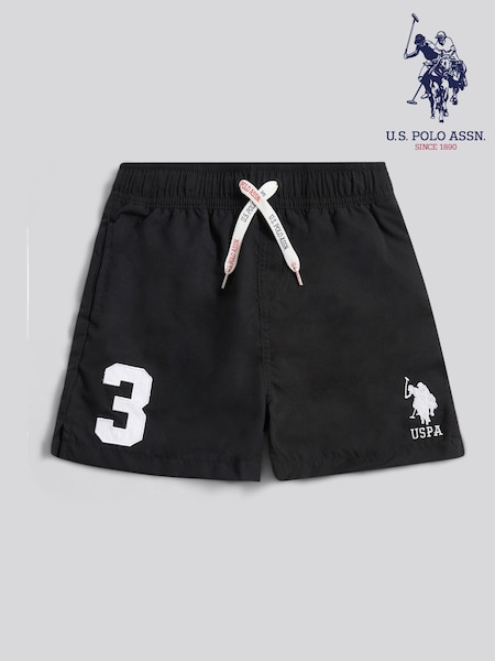 U.S. Polo Assn. Black Boys Player 3 Swim Shorts (H83194) | R$ 195 - R$ 235