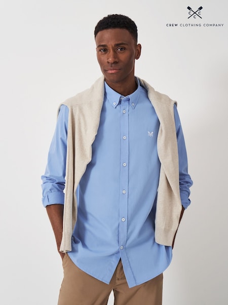 Crew Clothing Plain Cotton Poplin Shirt (H83298) | 439 LEI