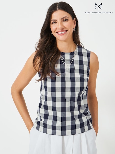 Crew Clothing Company Estelle Sleeveless Cotton Top (H83315) | R$ 65