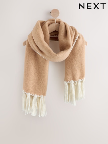 Oatmeal Whipsitch Heavyweight Scarf (H83393) | AED92