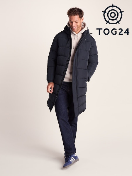 Tog 24 Blue Mens Langrick Long Padded Jacket (H83461) | €140