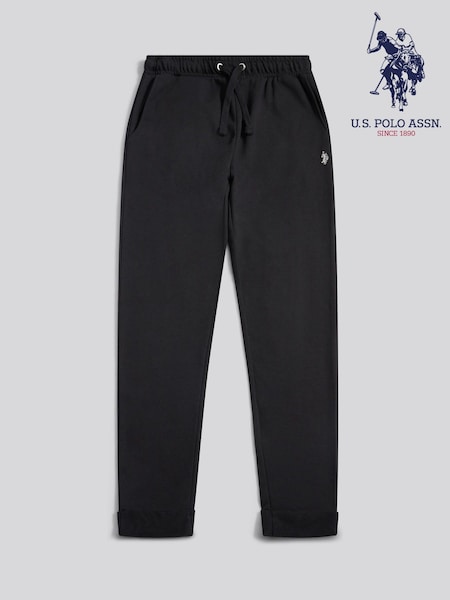 U.S. Polo Assn. Black Womens Double Horsemen Roll Cuff Joggers (H83487) | €63