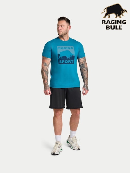 Raging Bull Blue Sport Casual Duotone T-Shirt (H83497) | 38 € - 41 €