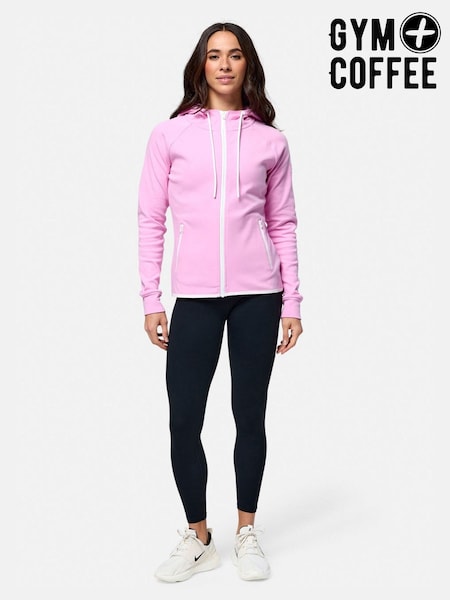 Gym + Coffee Pink Chill Full Zip Hoodie (H83622) | €86